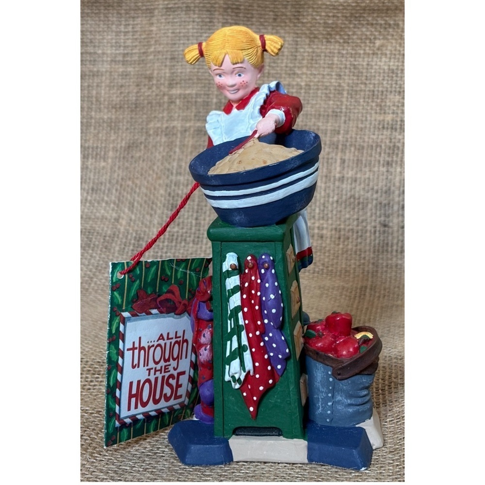 Department 56 All Through The House Madeline Making Cookies Resin Figurine Xmas